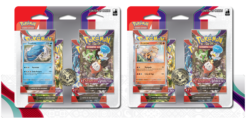 Pacote Quádruplo Pokémon TCG Escarlate e Violeta Pacote Quádruplo Pokémon TCG Escarlate e Violeta